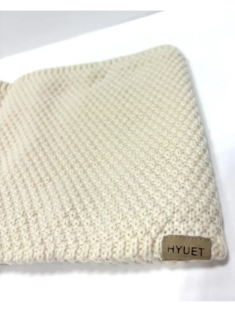 Fleece Neck Warmer Snood Scarf Thick Winter Thermal Unisex Men Women Beige NEW